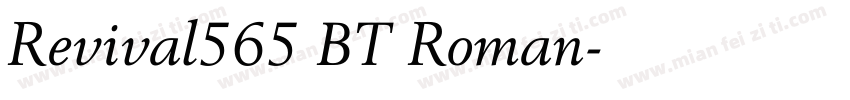 Revival565 BT Roman字体转换
